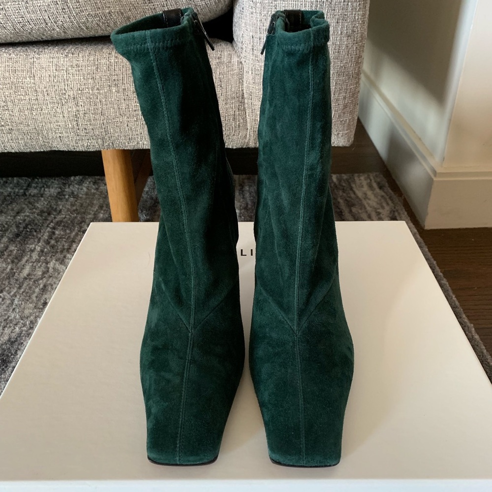 Celine Boots Dark Green Size 37 - Picture 2 of 8